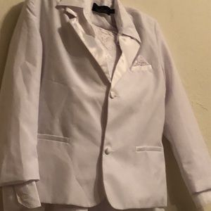 White Tuxedo with vest and pants L Boy